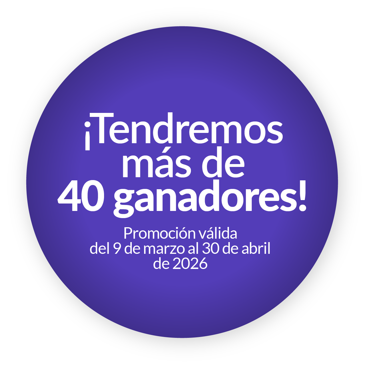 ¡Tendremos más de 40 ganadores!